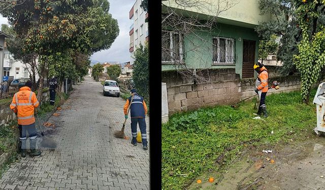 Efeler Belediyesi Umurlu'yu baştan sona temizledi