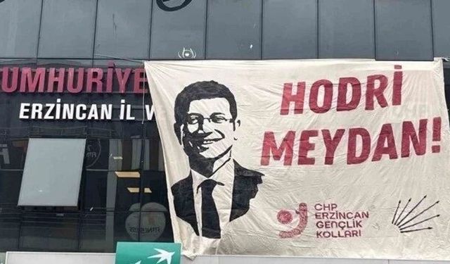 İmamoğlu pankartına gözaltı: CHP Gençlik'ten tepki