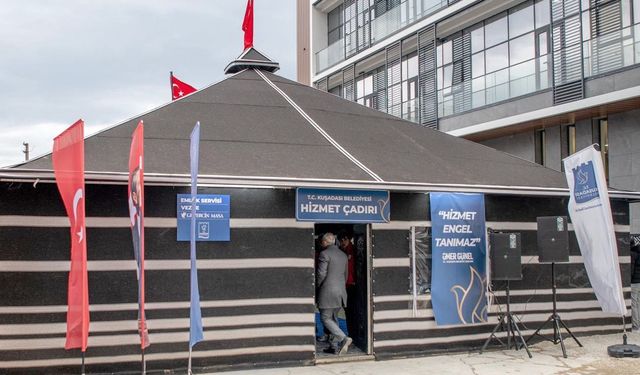 Kuşadası'nda Yörük Hizmet Çadırı ile işlemler kolaylaştı