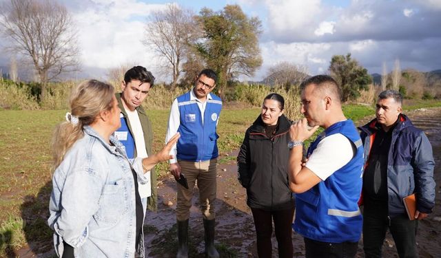 Muğla Büyükşehir'den sel sonrası üreticiye destek