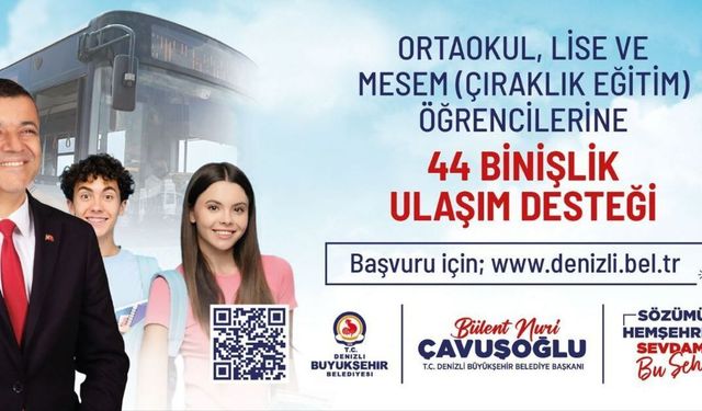 Büyükşehir'in ulaşım desteği başvuruları uzatıldı