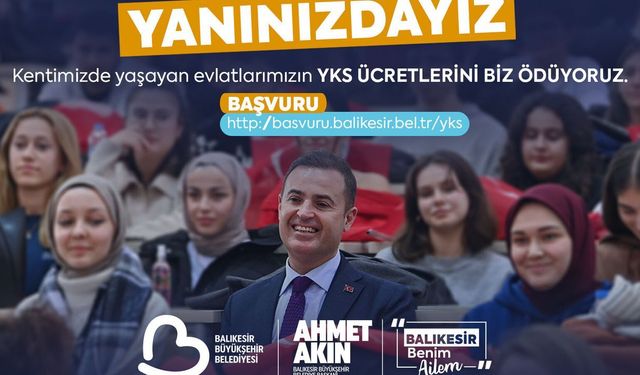 Gençlerin YKS ücretleri bu yıl da Manisa Büyükşehir'den