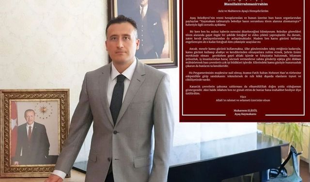 Ayaş Kaymakamı paylaşımına inceleme