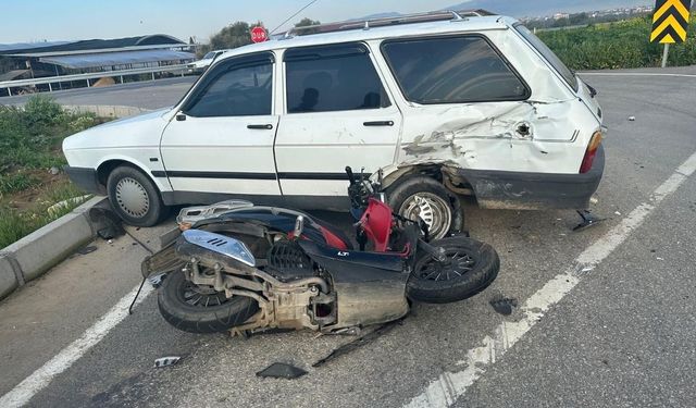 İzmir Ödemiş'te otomobil ile motosiklet çarpıştı: 1 ölü