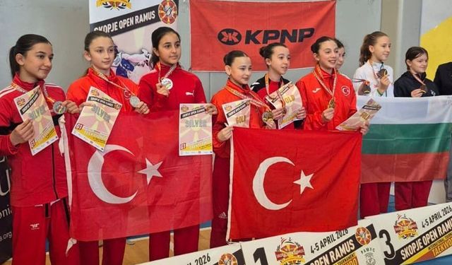 Seferihisar'ın 'Altın Çocukları' Avrupa yolunda kürsüyü bırakmıyor