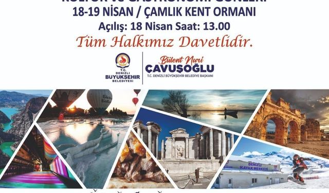 Turizm Haftası Kültür ve Gastronomi Günleri başlıyor