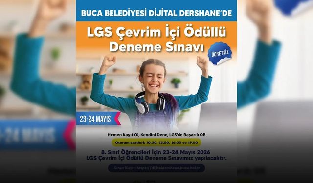 Buca'da öğrencilere deneme sınavı desteği