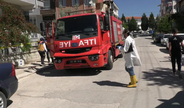Kütahya'da korkutan ev yangını