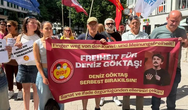 Hamburg'da Deniz Göktaş için protesto düzenlendi