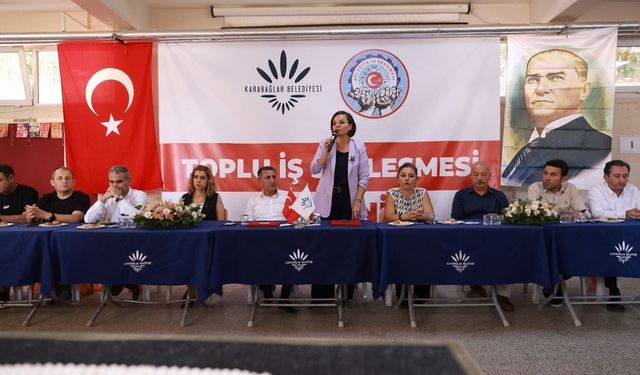 Karabağlar Belediyesi'nde toplu iş sözleşmesi sevinci