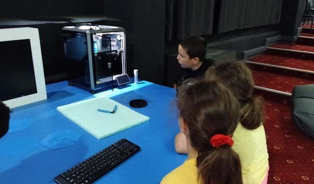 Konak'ta çocuklara 3D tasarım ve üretim fırsatı