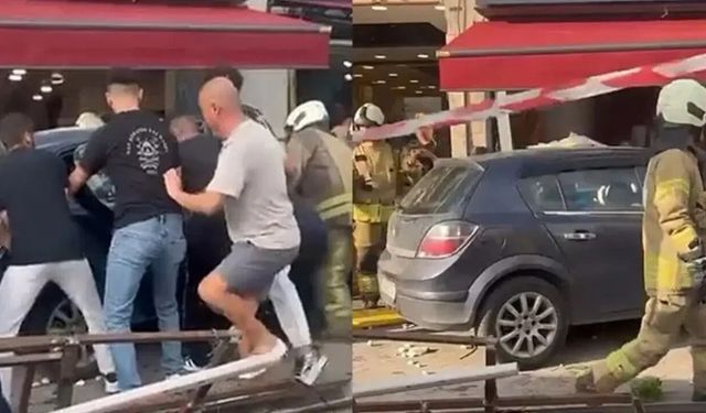 İstanbul'da otomobil yayaların arasına daldı: 6 yaralı