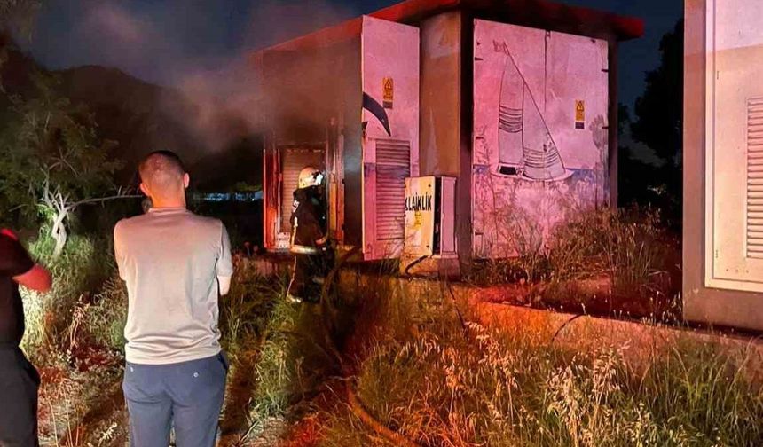 Gazipaşa’da trafo yangını ekiplerin müdahalesiyle söndürüldü
