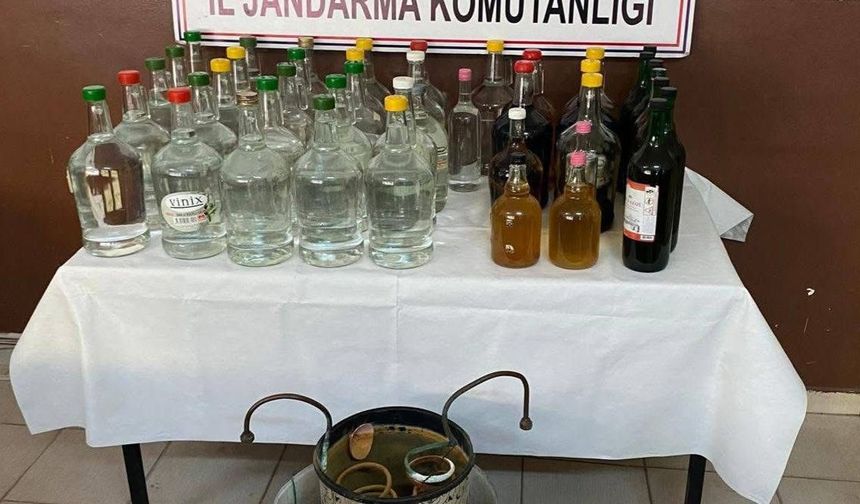 Jandarmadan kaçak alkol operasyonu