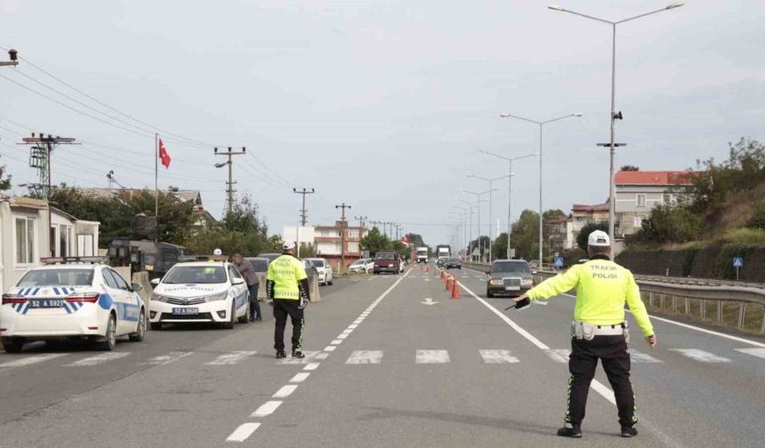 Ordu’da bir haftada 17 bin araç ve sürücüsü denetlendi