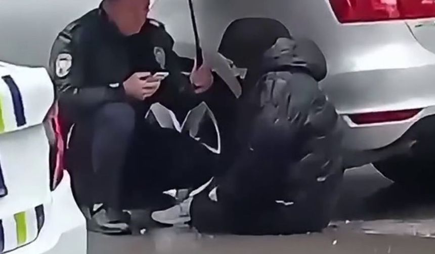 Polisten yürek ısıtan davranış