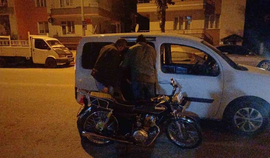 Çorum’da motosiklet çalan çocuklar polisin kovalamacasıyla yakalandı