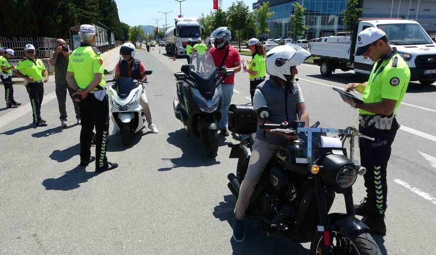 Ordu’da dron destekli trafik denetimi