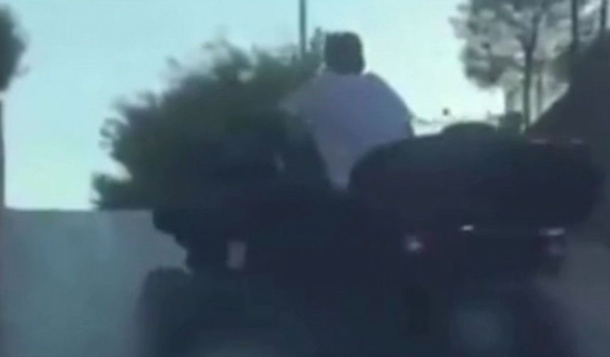 Trafiği tehlikeye atan ATV sürücüsüne 10 bin TL ceza