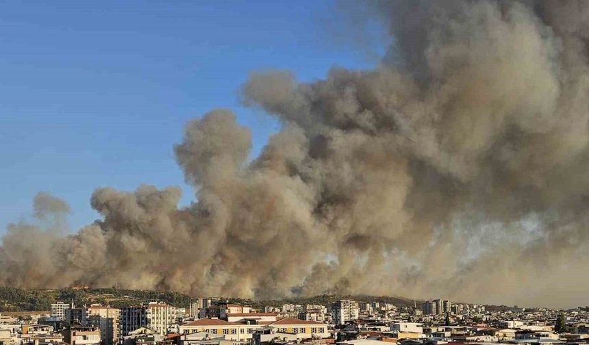 İzmir Buca’da orman yangını büyüyor