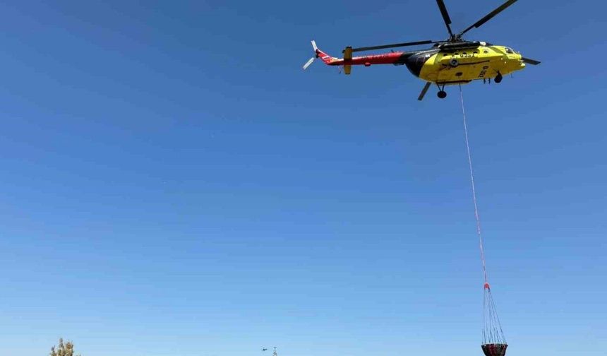 Soma’da orman yangınıyla mücadele devam ediyor