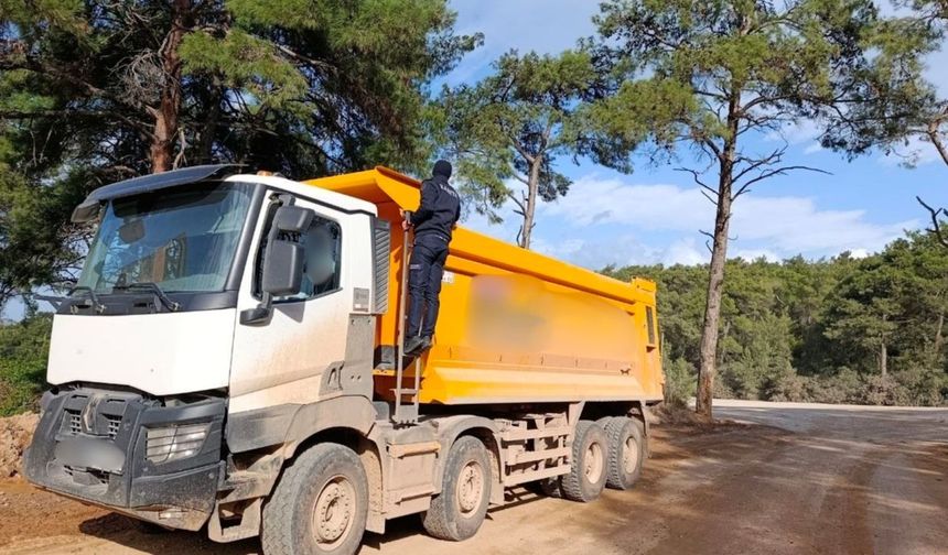 Bodrum'da inşaat atığı dökenlere 418 bin Türk Lirası cezai işlem