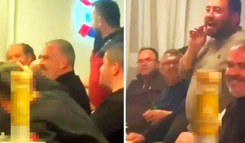 Rakı masasındaki görüntüler ihraçla sonuçlandı