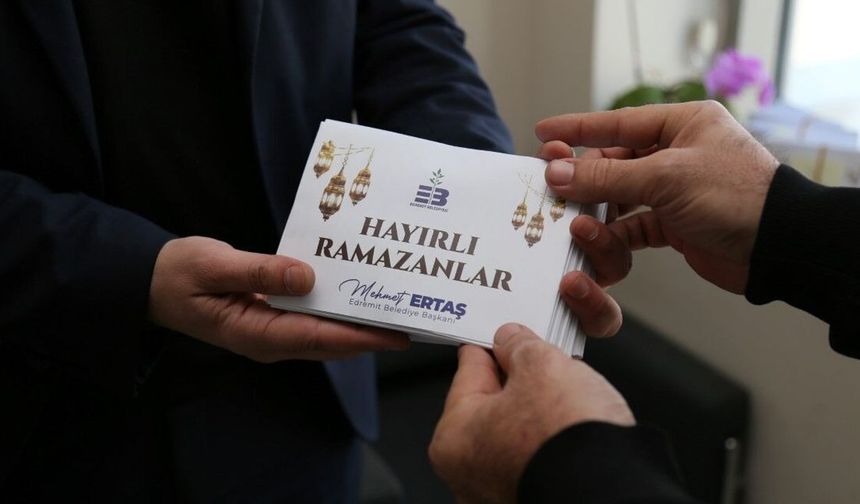 Edremit belediyesi'nden sosyal dayanışma örneği