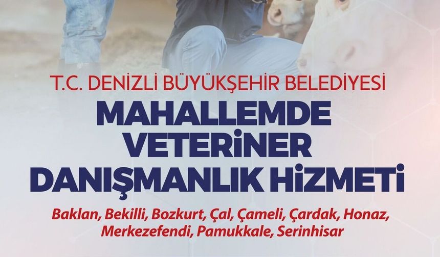 Denizli Büyükşehir'den üreticiye sahada destek