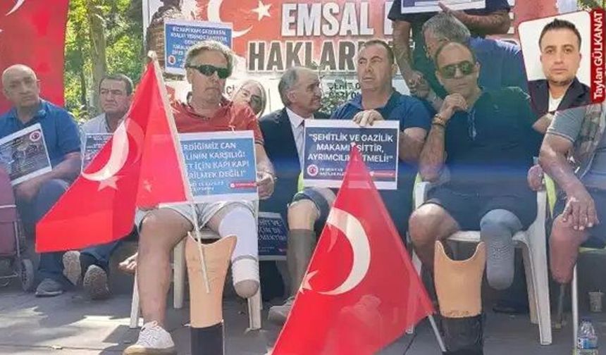 Gazilerden Protezli Adalet Eylemi