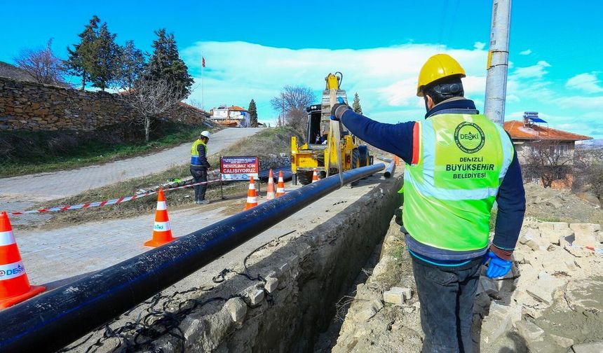 2 bin 850 metrelik içme suyu terfi hattı yenilendi