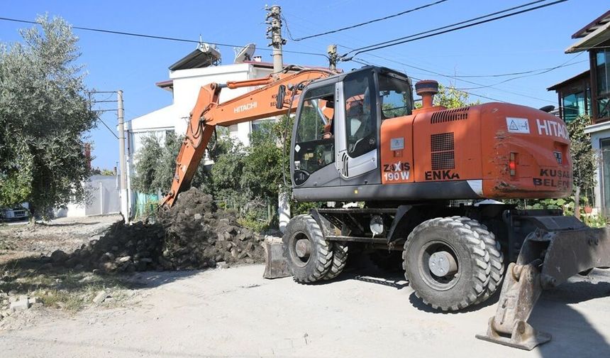 Kuşadası yol yapım çalışmasında rota belli