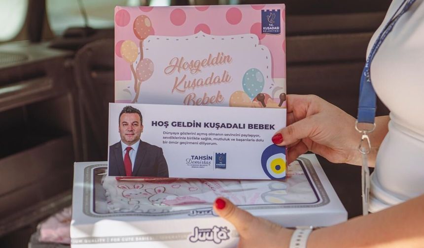 Kuşadası'ndan 8 ayda 115 bebeğe hoş geldin ziyareti