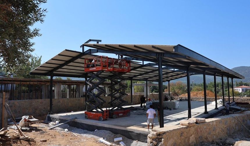 Pazar yeri ve sosyal etkinlik alanı projesi' hızla sürüyor