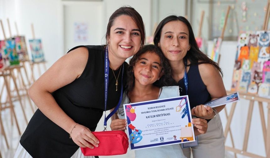 'Sayılarla Tuval Boyama Atölyesi' tamamlandı