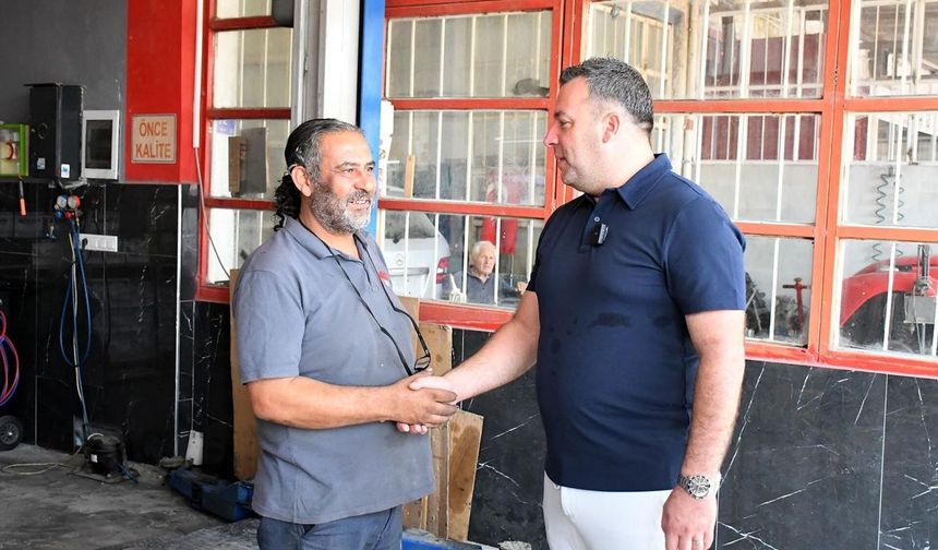 Başkan Vekili Demirtaş, sanayi sitesi esnafıyla bir araya geldi