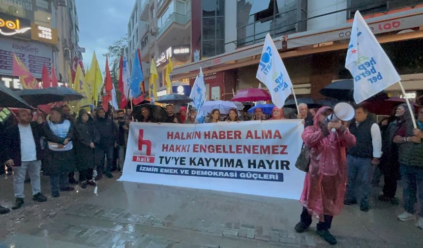 İzmir'den Halk Tv'ye dayanışma gösterisi