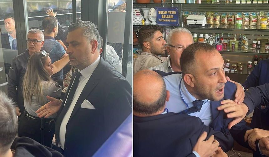 Nazilli Ticaret Odası seçiminde arbede: Polis müdahale etti