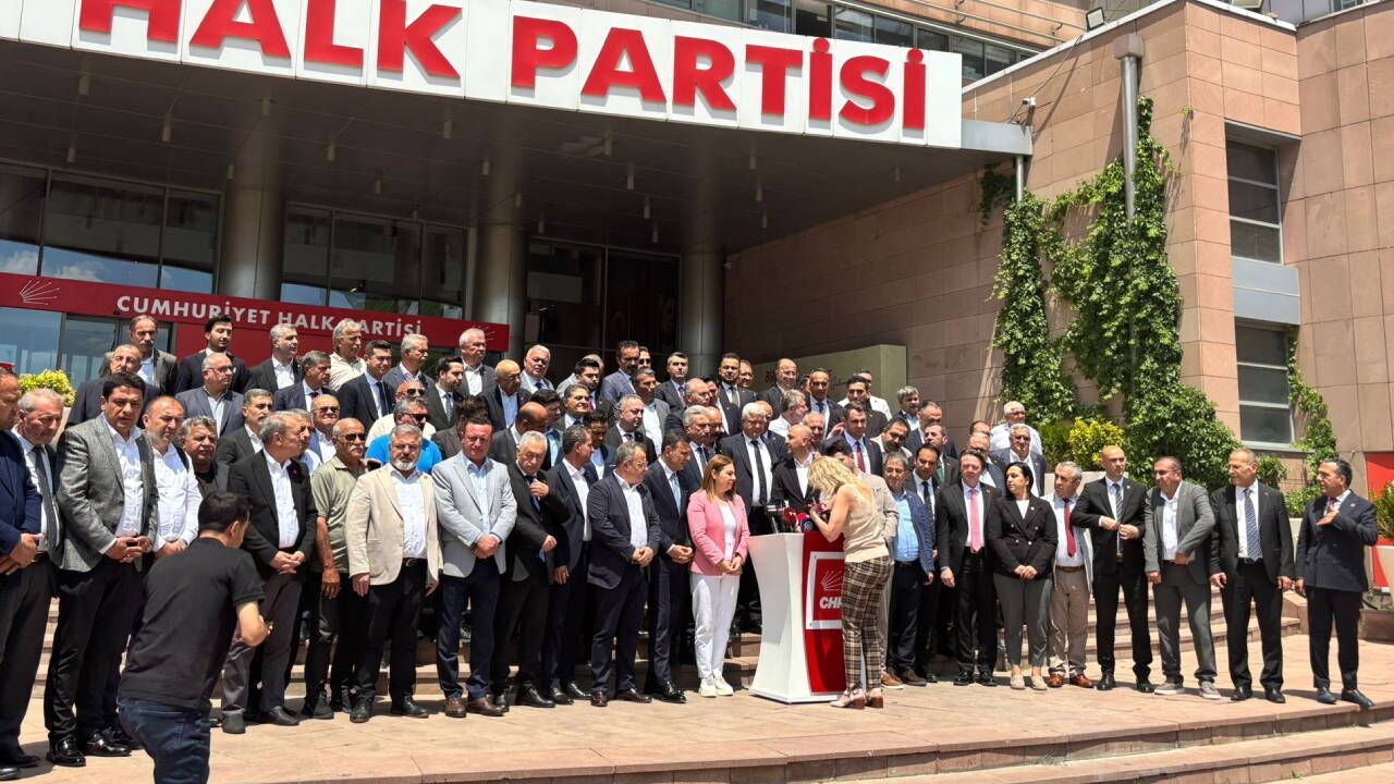 CHP'li başkanlar Genel Merkezde açıklama yaptı.