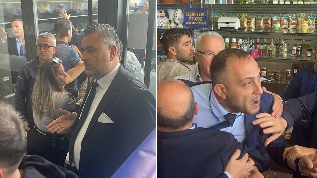 Nazilli Ticaret Odası seçiminde arbede: Polis müdahale etti
