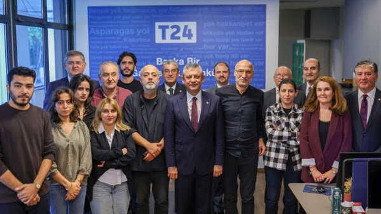Özgür Özel'den erişim engeli getirilen T24'e ziyaret